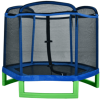 7ft Kids Trampoline with Safety Enclosure Net & Spring Pad For Indoor/Outdoor Great Gift for KidsClevr 7ft Kids Trampoline with