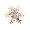 6Pcs Napkin Rings Snowflake Shape  Alloy Snowflake Napkin Rings Set for Gift