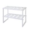 Stainless Steel Multi-functional Kitchen Sink Rack Adjustable UnderSink Shelf