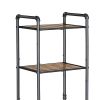 DunaWest 5 Tier Metal Frame Plant Stand with Adjustable Shelves, Brown and Black