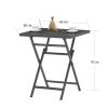 Modern outdoor plastic wood folding table and chair,Garden Furniture 3PCS (2 Chairs+1 table)