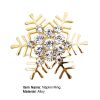6Pcs Napkin Rings Snowflake Shape  Alloy Snowflake Napkin Rings Set for Gift