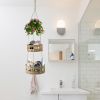 3 Tier Woven Hanging Fruit Basket | Hanging Holder for Kitchen & Pantry Counter - Versatile Hanging Storage Basket for Home