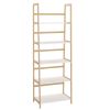 Solid Bamboo wood 5 tires book shelf