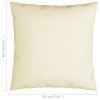 Throw Pillows 4 pcs Cream 23.6"x23.6" Fabric