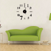 Kaixing Mirror Wall Clock Digital Wall Clock