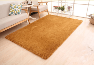 Living Room Rug Area Solid Carpet Fluffy Soft Home Decor White Plush Carpet Bedroom Carpet Kitchen Floor Mats White Rug Tapete (China) (Color: Khaki)