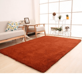 Living Room Rug Area Solid Carpet Fluffy Soft Home Decor White Plush Carpet Bedroom Carpet Kitchen Floor Mats White Rug Tapete (China) (Color: Brown)