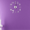 Kaixing Mirror Wall Clock Digital Wall Clock